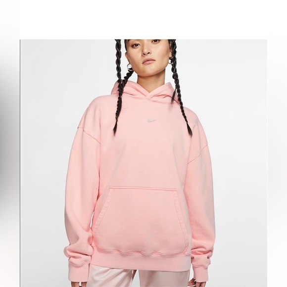 Nike x Olivia Kim Hoodie Bleached Coral Sweatshirt - Picture 1 of 14